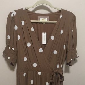 Anthropologie Maeve polka dot dress, size 14